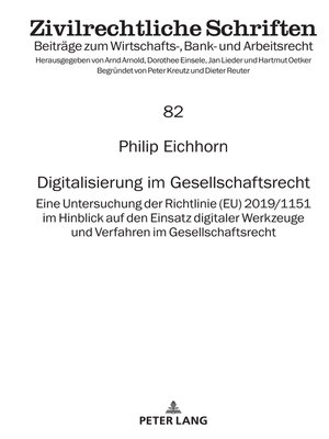 cover image of Digitalisierung im Gesellschaftsrecht